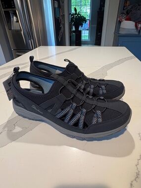 Skechers Relaxed Fit Reggae Fest 2.0 Size 11 Blue and Gray NEW WITH TAGS